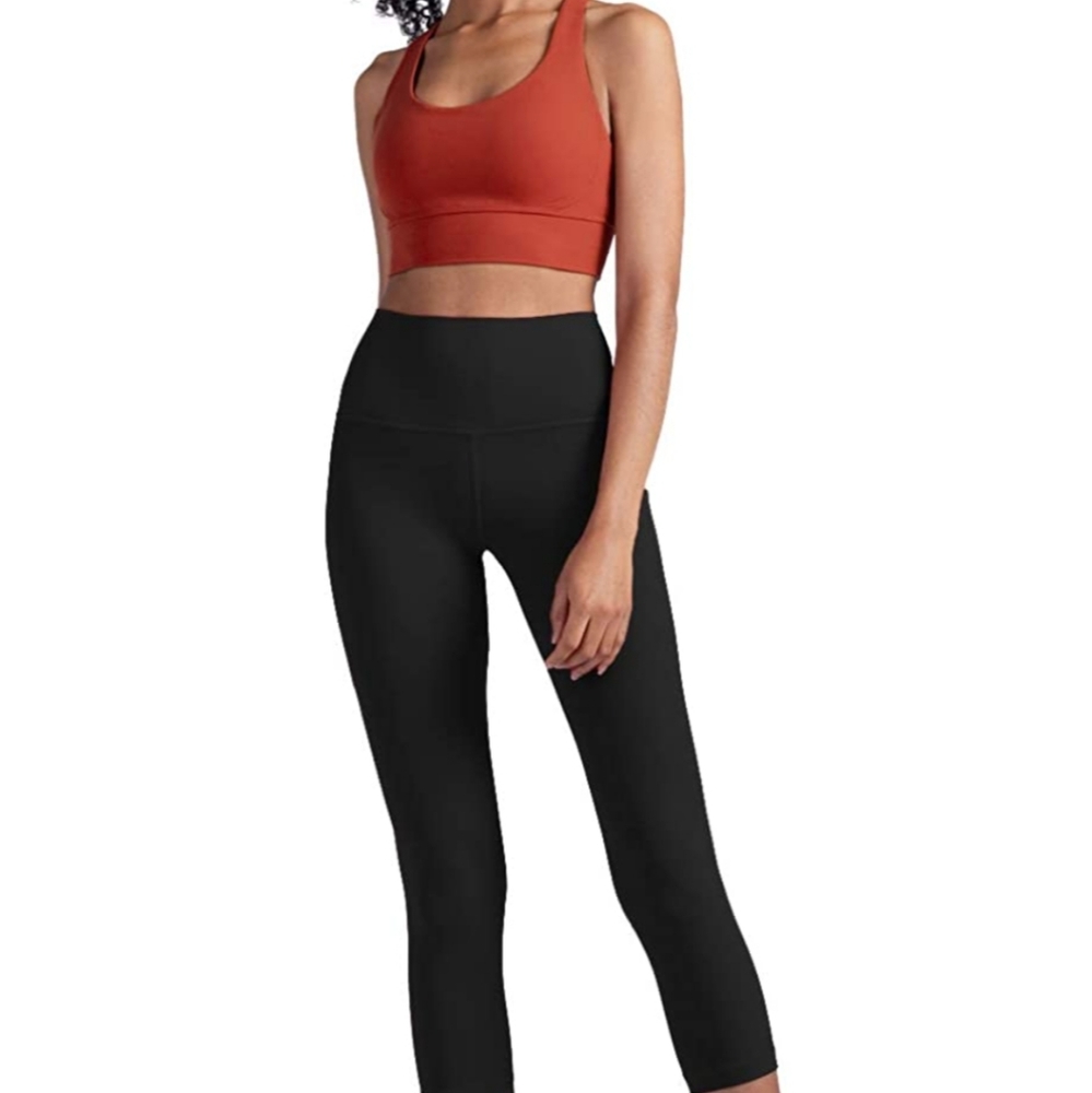 Red Strappy back long line sports bra - Picture 4 of 14